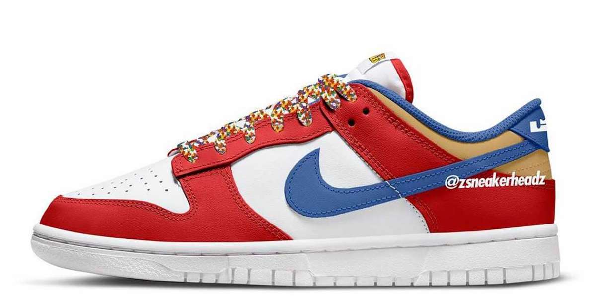 2022 Latest LeBron James x Nike Dunk Low “Fruity Pebbles”