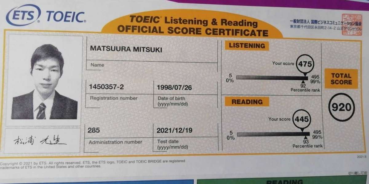 Buy Registered TOEFL| IELTS| TOEIC| PTE| without Exam