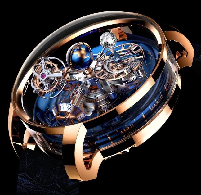 Jacob & Co watch Astronomia Solar Baguette AS800.40.AP.YK.A