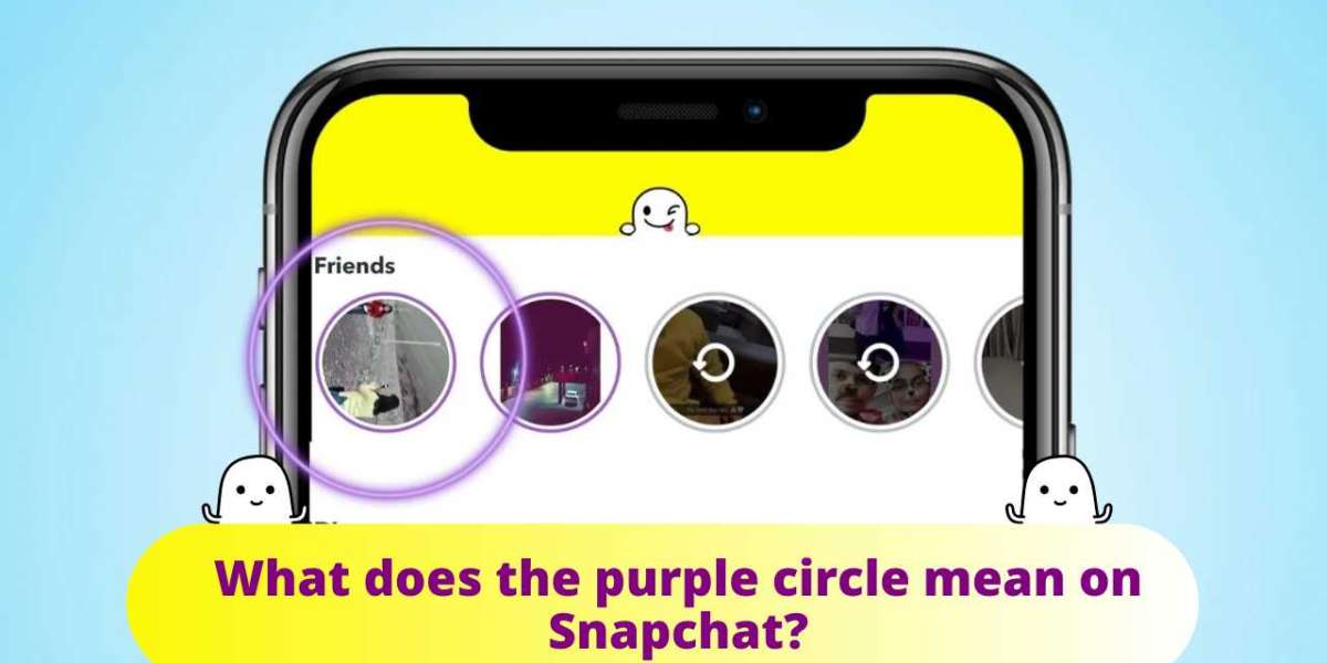 What does the purple circle mean on Snapchat?